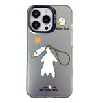 Custodia per telefono ibrida in PC e TPU con motivo argentato colorato, For iPhone 16 Pro, For iPhone 16 Plus