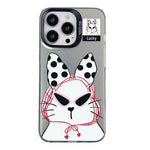 Custodia per telefono ibrida in PC e TPU con motivo argentato colorato, For iPhone 16 Pro, For iPhone 16 Plus