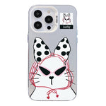 Custodia per telefono ibrida in PC e TPU con motivo argentato colorato, For iPhone 16 Pro, For iPhone 16 Plus