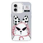 Custodia per telefono ibrida in PC e TPU con motivo argentato colorato, For iPhone 16, For iPhone 15 Pro Max