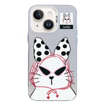 Custodia per telefono ibrida in PC e TPU con motivo argentato colorato, For iPhone 15 Pro, For iPhone 15 Plus