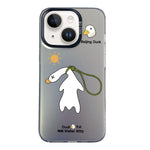Custodia per telefono ibrida in PC e TPU con motivo argentato colorato, For iPhone 14, For iPhone 14 Pro