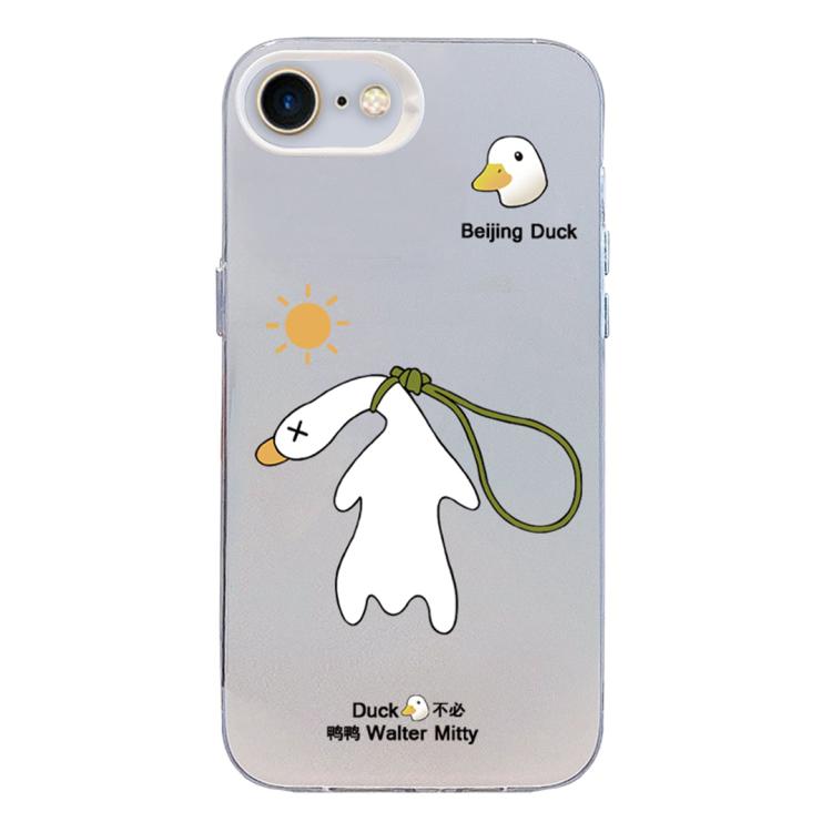 Custodia per telefono ibrida in PC e TPU con motivo argentato colorato, For iPhone 14 Pro Max, For iPhone SE 2022 / SE 2020 / 8 / 7