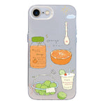 Custodia per telefono ibrida in PC e TPU con motivo argentato colorato, For iPhone 14 Pro Max, For iPhone SE 2022 / SE 2020 / 8 / 7