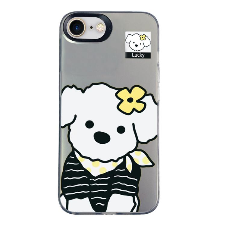 Custodia per telefono ibrida in PC e TPU con motivo argentato colorato, For iPhone 14 Pro Max, For iPhone SE 2022 / SE 2020 / 8 / 7