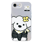 Custodia per telefono ibrida in PC e TPU con motivo argentato colorato, For iPhone 14 Pro Max, For iPhone SE 2022 / SE 2020 / 8 / 7