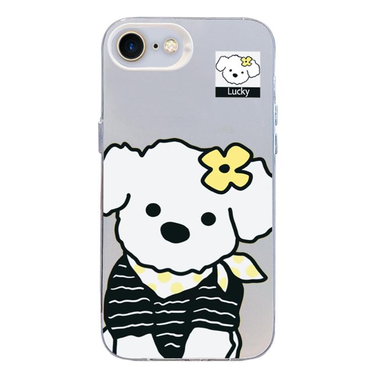 Custodia per telefono ibrida in PC e TPU con motivo argentato colorato, For iPhone 14 Pro Max, For iPhone SE 2022 / SE 2020 / 8 / 7