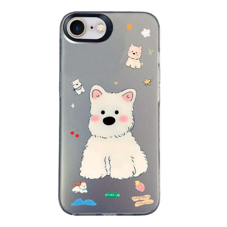Custodia per telefono ibrida in PC e TPU con motivo argentato colorato, For iPhone 14 Pro Max, For iPhone SE 2022 / SE 2020 / 8 / 7