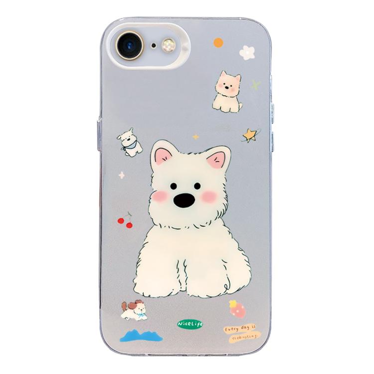 Custodia per telefono ibrida in PC e TPU con motivo argentato colorato, For iPhone 14 Pro Max, For iPhone SE 2022 / SE 2020 / 8 / 7