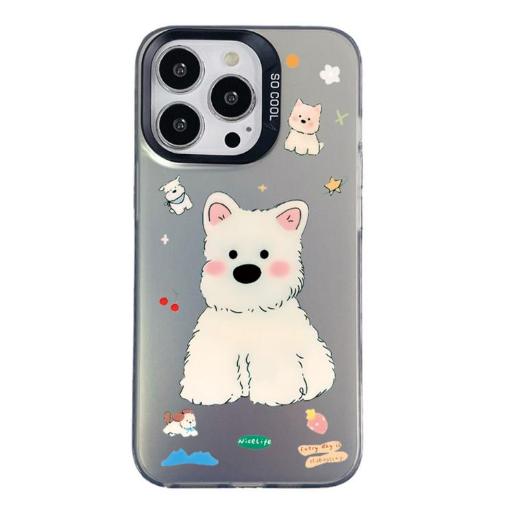 Custodia per telefono ibrida in PC e TPU con motivo argentato colorato, For iPhone 12 Pro Max, For iPhone 11 Pro Max