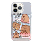 Custodia per telefono ibrida in PC e TPU con motivo argentato colorato, For iPhone 12 Pro Max, For iPhone 11 Pro Max