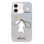 Custodia per telefono ibrida in PC e TPU con motivo argentato colorato, For iPhone 11, For iPhone 11 Pro