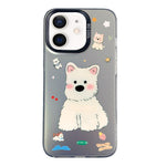 Custodia per telefono ibrida in PC e TPU con motivo argentato colorato, For iPhone 11, For iPhone 11 Pro