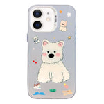 Custodia per telefono ibrida in PC e TPU con motivo argentato colorato, For iPhone 11, For iPhone 11 Pro