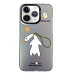 Custodia per telefono ibrida in PC e TPU con motivo argentato colorato, For iPhone 11, For iPhone 11 Pro