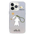 Custodia per telefono ibrida in PC e TPU con motivo argentato colorato, For iPhone 11, For iPhone 11 Pro