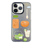 Custodia per telefono ibrida in PC e TPU con motivo argentato colorato, For iPhone 11, For iPhone 11 Pro
