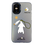 Custodia per telefono ibrida in PC e TPU con motivo argentato colorato, For iPhone X / XS, For iPhone XR