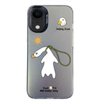 Custodia per telefono ibrida in PC e TPU con motivo argentato colorato, For iPhone X / XS, For iPhone XR