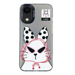 Custodia per telefono ibrida in PC e TPU con motivo argentato colorato, For iPhone X / XS, For iPhone XR