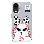 Custodia per telefono ibrida in PC e TPU con motivo argentato colorato, For iPhone X / XS, For iPhone XR