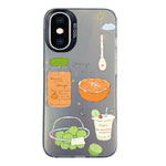 Custodia per telefono ibrida in PC e TPU con motivo argentato colorato, For iPhone XS Max, For iPhone 8 Plus / 7 Plus