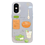 Custodia per telefono ibrida in PC e TPU con motivo argentato colorato, For iPhone XS Max, For iPhone 8 Plus / 7 Plus