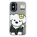 Custodia per telefono ibrida in PC e TPU con motivo argentato colorato, For iPhone XS Max, For iPhone 8 Plus / 7 Plus