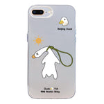 Custodia per telefono ibrida in PC e TPU con motivo argentato colorato, For iPhone XS Max, For iPhone 8 Plus / 7 Plus