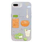 Custodia per telefono ibrida in PC e TPU con motivo argentato colorato, For iPhone XS Max, For iPhone 8 Plus / 7 Plus