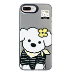 Custodia per telefono ibrida in PC e TPU con motivo argentato colorato, For iPhone XS Max, For iPhone 8 Plus / 7 Plus