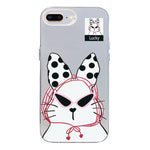 Custodia per telefono ibrida in PC e TPU con motivo argentato colorato, For iPhone XS Max, For iPhone 8 Plus / 7 Plus