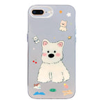 Custodia per telefono ibrida in PC e TPU con motivo argentato colorato, For iPhone XS Max, For iPhone 8 Plus / 7 Plus