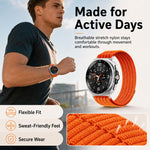 Cinturino per orologio xDfind in nylon traspirante con chiusura a strappo., For Galaxy Watch8 / Watch8 Classic