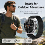 Cinturino per orologio xDfind in nylon traspirante con chiusura a strappo., For Galaxy Watch8 / Watch8 Classic