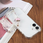 Collana per cellulare con ciondolo a forma di stella a cinque punte, dipinta ad olio, con laccetto di sicurezza.
