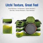 Custodia protettiva per fotocamera in morbido silicone con texture litchi, For Sony ILCE-1 / A1 / Alpha 1