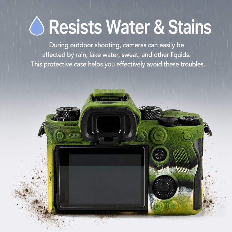 Custodia protettiva per fotocamera in morbido silicone con texture litchi, For Sony ILCE-1 / A1 / Alpha 1