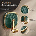 Ganci adesivi in plastica di lusso, senza foratura, resistenti e senza lasciare tracce, ideali per appendere abiti., 1PC