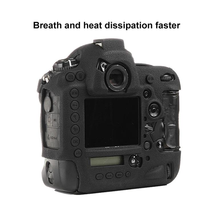 Custodia protettiva per fotocamera in morbido silicone con texture litchi, For Nikon D5