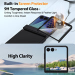 Custodia per telefono in similpelle PU con texture triangolare integrata., For Galaxy Z Flip7 5G