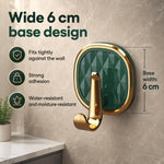 4 ganci adesivi in plastica di lusso, senza foratura, resistenti e senza lasciare tracce, ideali per appendere abiti., 4PCS