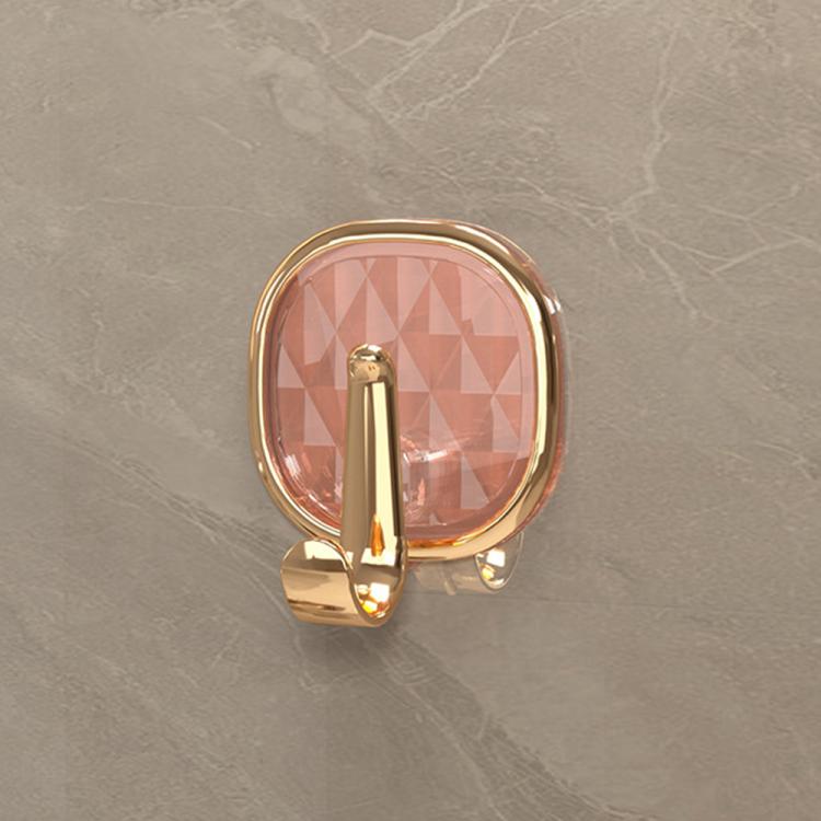 4 ganci adesivi in plastica di lusso, senza foratura, resistenti e senza lasciare tracce, ideali per appendere abiti., 4PCS