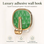 4 ganci adesivi in plastica di lusso, senza foratura, resistenti e senza lasciare tracce, ideali per appendere abiti., 4PCS