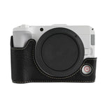 Mezza custodia per fotocamera in pelle vegana con texture litchi, For Canon EOS R50 V