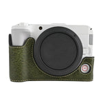 Mezza custodia per fotocamera in pelle vegana con texture litchi, For Canon EOS R50 V