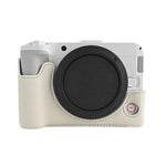 Mezza custodia per fotocamera in pelle vegana con texture litchi, For Canon EOS R50 V