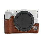 Mezza custodia per fotocamera in pelle vegana con texture litchi, For Canon EOS R50 V