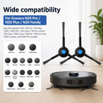Per i ricambi di Ecovacs DEEBOT N20 Pro / N20 Plus / N20, Dual Black Side Brush, Black Filter, White Filter, Activated Carbon Filter, Deep Mop Pad, Washable Mop Pad, Main Brush Cover, Mop Pad Holder, Water Tank, Filter-Free Dust Box