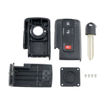 Custodia per telecomando con guscio per chiave auto con chiave piccola per Toyota Prius a 3 pulsanti, For Toyota Prius